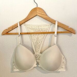 Lascana ivory lace racerback bra